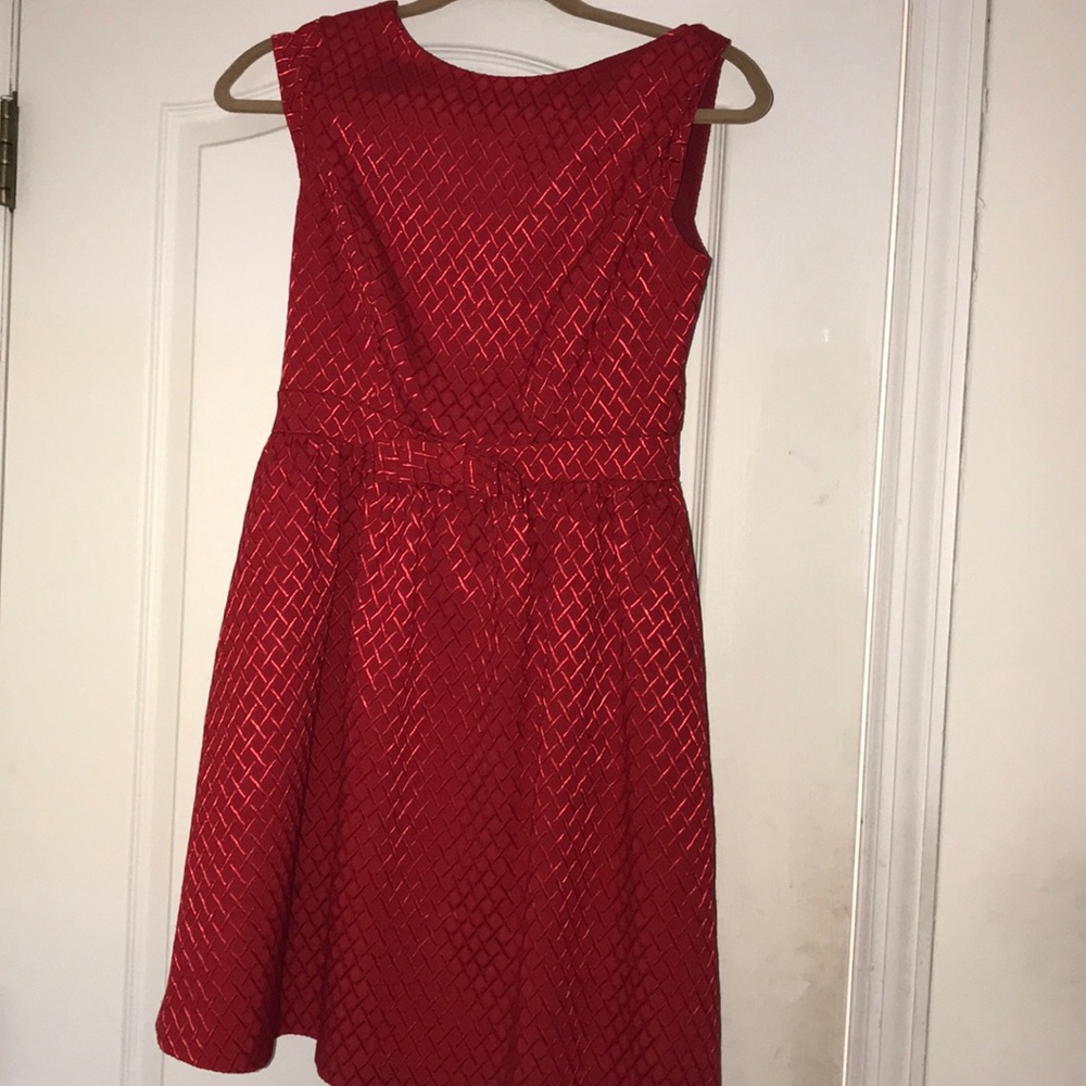Cynthia Steffe Red Cocktail Dress with Bow